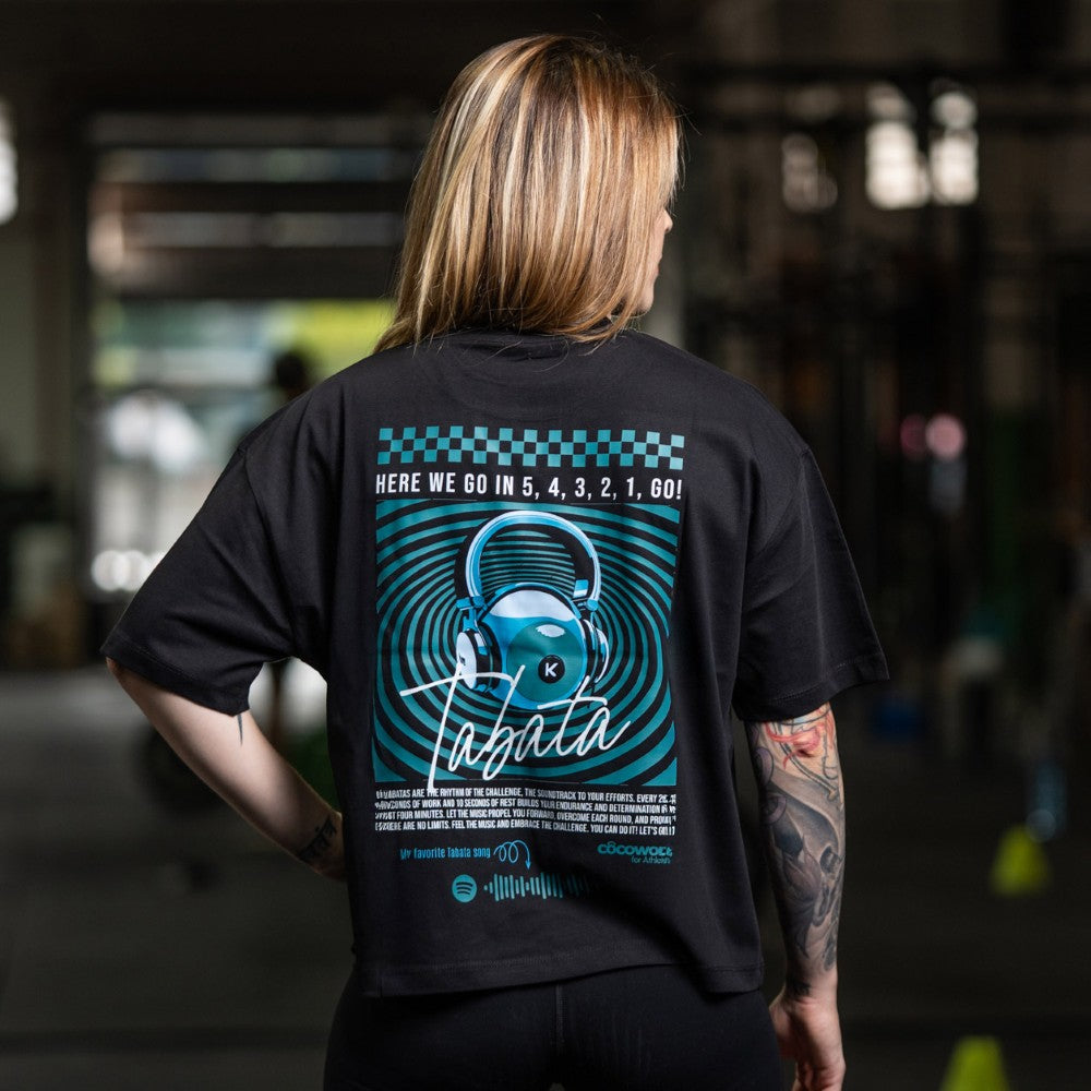 Cocowod ropa crosstraining Camiseta Mujer modelo Tabata | Cropped Tee