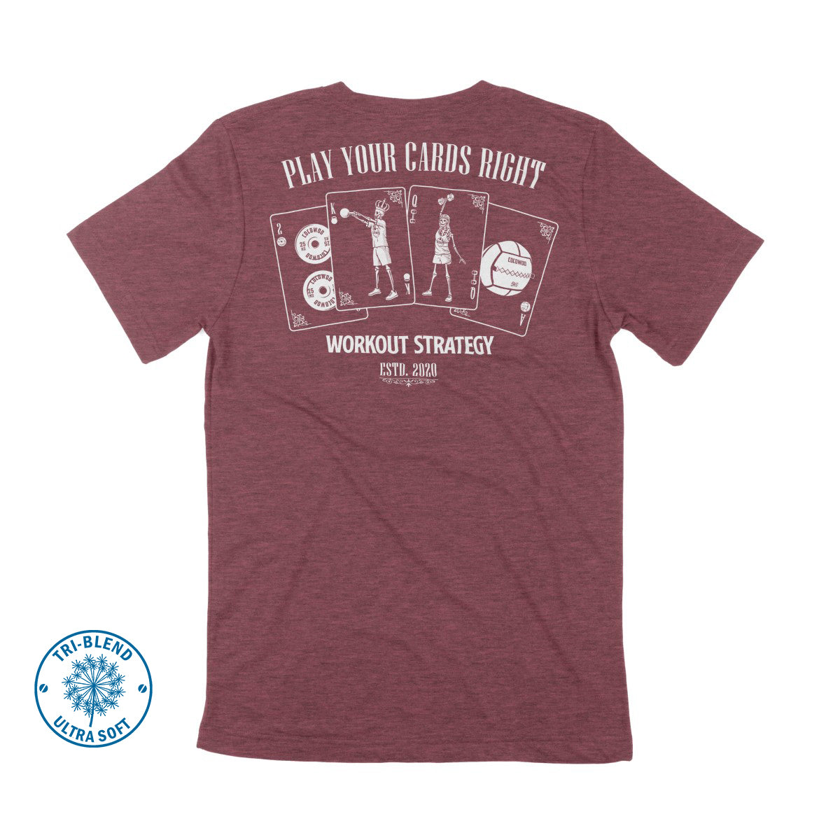 Cocowod ropa crosstraining Camisetas modelo Play Your Cards | Tri Blend