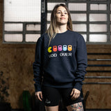 sudadera hoodie capucha cremallera oversized mujer algodón crosstraining ropa cocowod atleta